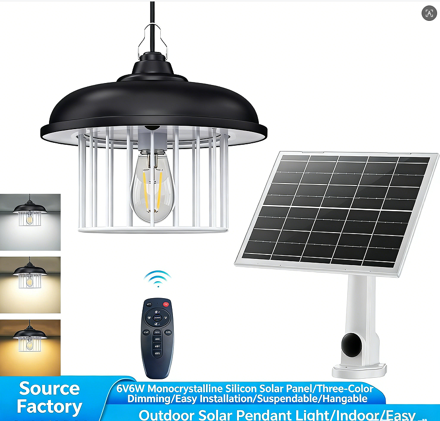 Solar hang Light-Motion(no motion) Sensor, & 4 Modes & With Remote & ON/Off Switch, Waterproof Indoor/Outdoor Solar Lights For Shed/Barn/Porch/Chicken Coop