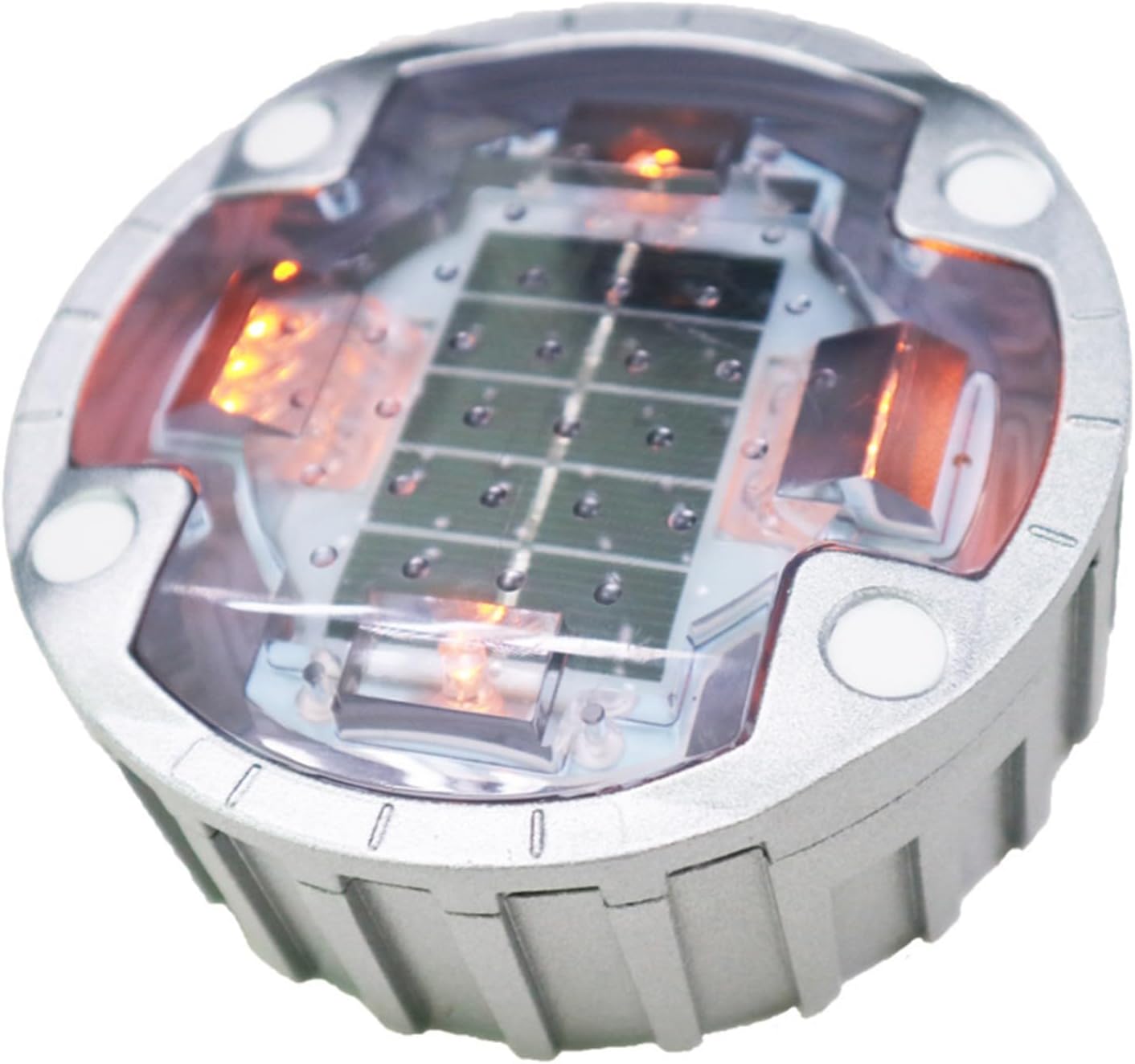 Solar Stud Maker Driveway Lights Outdoor, Waterproof Outdoor Warning Step Lights, Garden Pathway Walkway traffic lighting